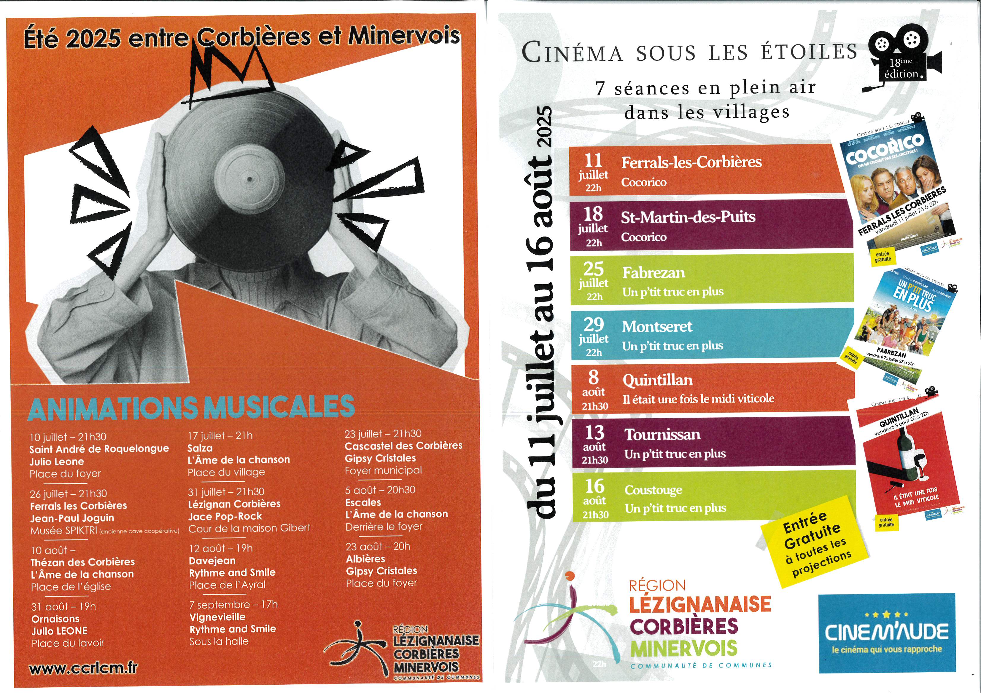 FESTIVITÉS CCRLCM